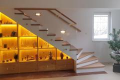 Modern Salon design with wooden ladders